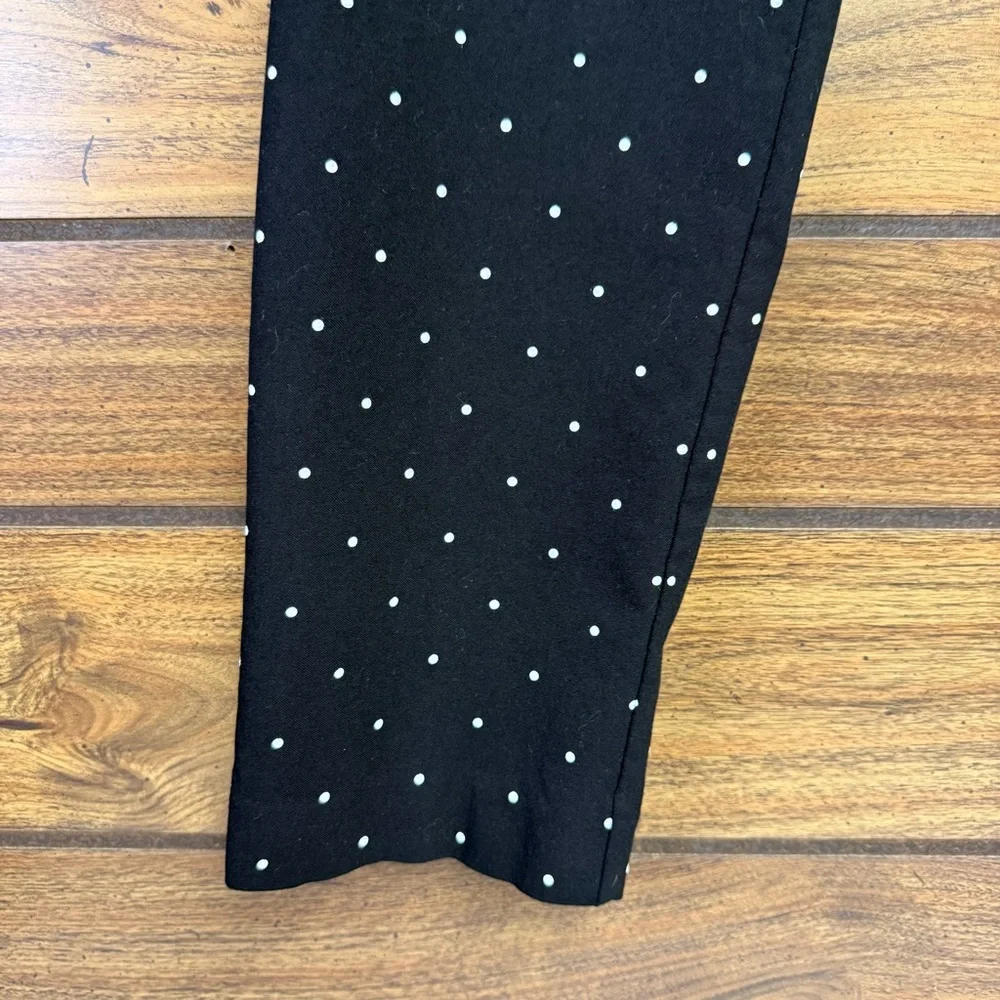 A New Day size 12 Black Pants with White Polka Dots hidden side zipper - Picture 2 of 9